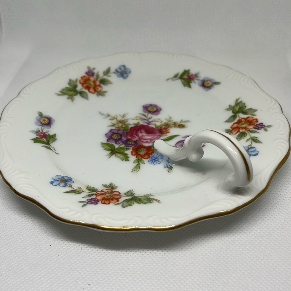 Vtg Cherry China lemon slice serving dish made in Japan